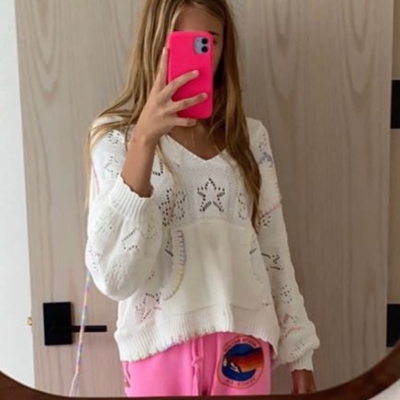 LOVESHACK FANCY ARDEN KNIT PULL OVER